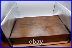 Large Vintage Wood Dual GUN PISTOL CASE lined Colt Smith & Wesson Ruger lock