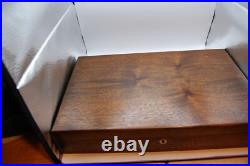 Large Vintage Wood Dual GUN PISTOL CASE lined Colt Smith & Wesson Ruger lock