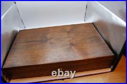 Large Vintage Wood Dual GUN PISTOL CASE lined Colt Smith & Wesson Ruger lock