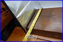 Large Vintage Wood Dual GUN PISTOL CASE lined Colt Smith & Wesson Ruger lock