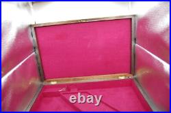 Large Vintage Wood Dual GUN PISTOL CASE lined Colt Smith & Wesson Ruger lock