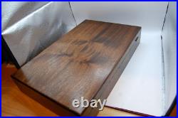 Large Vintage Wood Dual GUN PISTOL CASE lined Colt Smith & Wesson Ruger lock