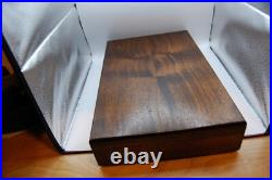 Large Vintage Wood Dual GUN PISTOL CASE lined Colt Smith & Wesson Ruger lock