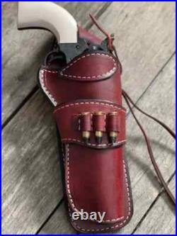 Leather Holster Gun Case Western Cowboy Holsters With Loops Revolver Cover Leather Holster Gun Case Western Cowboy Holsters With Loops Revolver Cover