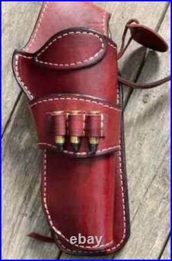 Leather Holster Gun Case Western Cowboy Holsters With Loops Revolver Cover Leather Holster Gun Case Western Cowboy Holsters With Loops Revolver Cover