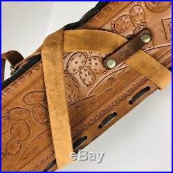 Leather Rifle Shotgun Holster Embossed Hand Tooled Cowboy Western Gun Case
