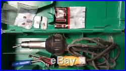 Leister 110v Hot Air Welding Tool Heat Gun Hand Welder With Carry Case & Extras