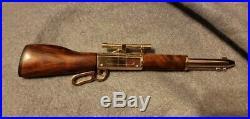 Lever action pen walnut burl stock hand made with hard gun case winchester 94