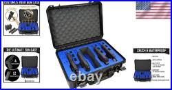 Lightweight 4 Pistol Case with Military-Grade Foam and Secure Push Lock Closure Lightweight 4 Pistol Case with Military-Grade Foam and Secure Push Lock Closure