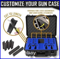 Lightweight 4 Pistol Case with Military-Grade Foam and Secure Push Lock Closure Lightweight 4 Pistol Case with Military-Grade Foam and Secure Push Lock Closure