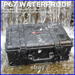 Lightweight ABS Hard Shell Pistol Case Stores 6 Handguns and Accessories Lightweight ABS Hard Shell Pistol Case Stores 6 Handguns and Accessories