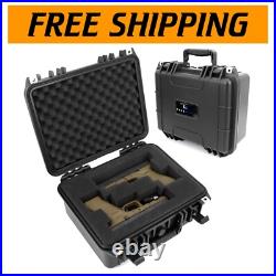 Lightweight Dual Handgun Hard Case with Customizable Foam and Accessory Storage Lightweight Dual Handgun Hard Case with Customizable Foam and Accessory Storage