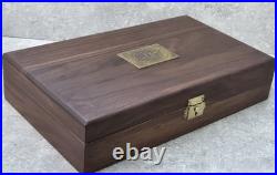 Limited Ed 1977 Goverment Issue Pistol Wood Presentation Box. 45 ACP