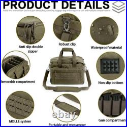 Lockable Double-Layer Pistol Range Bag Safe Soft Carrying Case for Shooters Lockable Double-Layer Pistol Range Bag Safe Soft Carrying Case for Shooters