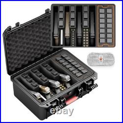 Lockable Handgun Carry Case Magazine Pistol Revolver Gun Waterproof Storage Box