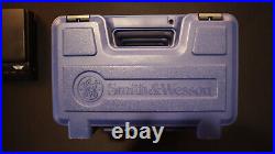 Lot of 4 Smith & Wesson Plastic Pistol Case Medium Blue with foam liners