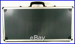 Lot of 5 Aluminum Hard Briefcase Tool Boxes with Foam Camera Hand Gun Case