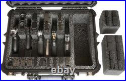 Luxury Hard Plastic Firearm Case Holds 5 Pistols, 30 Magazines, Waterproof