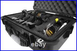 Luxury Hard Plastic Firearm Case Holds 5 Pistols, 30 Magazines, Waterproof