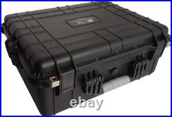 Luxury Hard Plastic Firearm Case Holds 5 Pistols, 30 Magazines, Waterproof