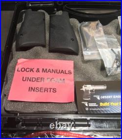 Magnum Research Desert Eagle Mark XIX Plastic Case Manuals Inserts Sock Grips