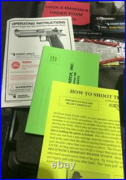 Magnum Research Desert Eagle Mark XIX Plastic Case Manuals Inserts Sock Grips
