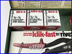 Marson 39001 HP2 Rivet Gun Kit – With Klik Fast Rivets & Carrying Case