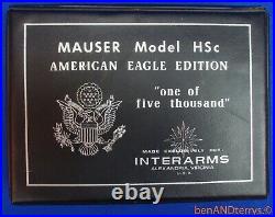 Mauser HSc American Eagle Edition 1 of 5000 Factory Pistol Handgun Case