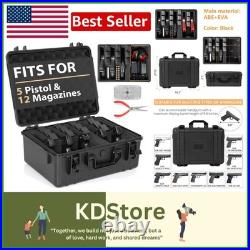 Military-Grade Waterproof Pistol Case with Ergonomic Handle & Lockable Design