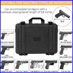 Military-Grade Waterproof Pistol Case with Ergonomic Handle & Lockable Design
