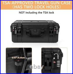 Military-Grade Waterproof Pistol Case with Ergonomic Handle & Lockable Design