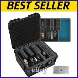 Multi-Functional Gun Storage Case Holds 4 Pistols with Silica Gel Canister Multi-Functional Gun Storage Case Holds 4 Pistols with Silica Gel Canister