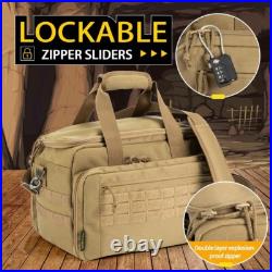 Multi-Functional Pistol Carrying Bag with Lockable Zipper & Comfortable Strap Multi-Functional Pistol Carrying Bag with Lockable Zipper & Comfortable Strap