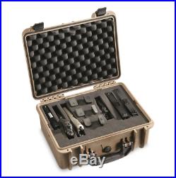 Multi Handgun Carrying Case Large Pistol Multiple Hand Gun Flat Earth