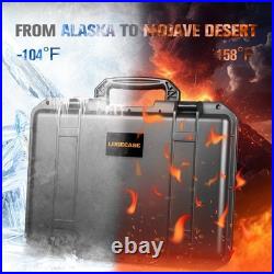 Multi-Handgun Case Waterproof Hard Shell Pistol Box, TSA Approved, Holds Pisto