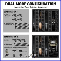 Multi Handgun Case Waterproof Hard Shell Pistol Storage, TSA Approved, Holds P