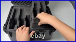 Multi-Handgun Case Waterproof Hard Shell Storage Box for Pistols & Magazines