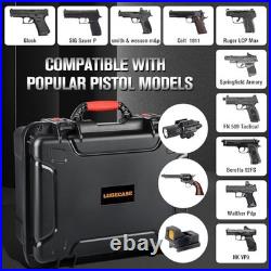 Multi-Handgun Case Waterproof Hard Shell, TSA Approved, Holds Pistols & Magazi