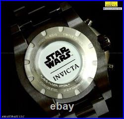NEW Invicta Men LE 52mm Star Wars Darth Vader BLACK DIAL SS Chronograph Watch