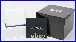 NEW! MOVADO Heritage Men's Watch Black Dial Illuminating Indices IP Case 3650119
