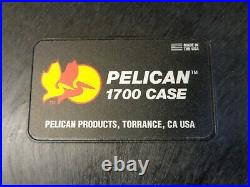 NEW Pelican 1700 Wheeled Protector Long Case with Foam Black