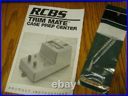 NEW RCBS TRIM MATE CASE PREP CENTER 90375 6 Tool Heads Reloading Deburring Brush