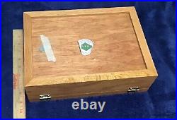 NRA ALASKA Solid Wood with Glass Top Locking (withkey) Presentation Case! 9x12
