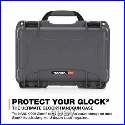Nanuk 909 Locking TSA Approved Hard Gun Case for Glock 9mm pistol 38 Revolver Nanuk 909 Locking TSA Approved Hard Gun Case for Glock 9mm pistol 38 Revolver
