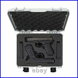 Nanuk 910 TSA Approved DOUBLE Glock 38 SIG Ruger 2-UP 9mm 380 Auto Handgun Case