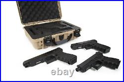Nanuk 910 Waterproof TSA safe case DOUBLE Glock, 1911, SIG, Ruger, 2-UP