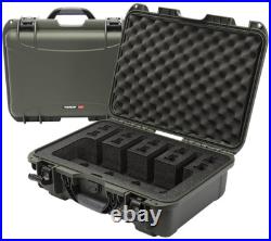Nanuk 9254UP6 925 4 UP Pistol Case Waterproof Olive Resin with Closed-Cell Foam Pa