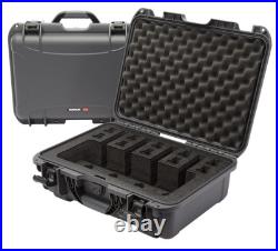 Nanuk 9254UP7 925 4 Up Gun Case Waterproof Graphite Resin with Closed-Cell Foam Pa