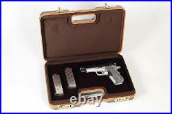 Negrini Cases 2023LX-TAC/4841 Handgun Deluxe Travel Case (1 Gun) Green/Brown