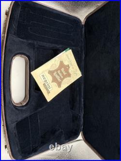 Negrini Luxury Leather Modern Handgun Case Made in Italy Negrini Luxury Leather Modern Handgun Case Made in Italy